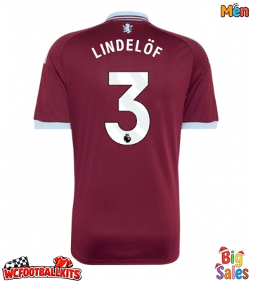 Aston Villa Victor Lindelof #3 Replica Home Stadium Shirt 2026-27 Short Sleeve